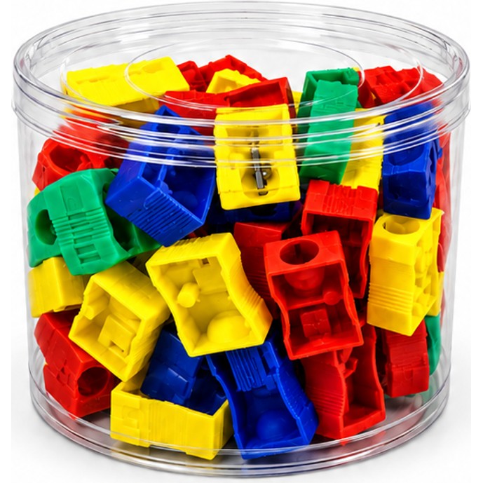 SACAPUNTAS PLASTICO POTE