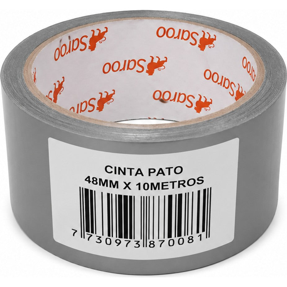 CINTA SAROO PATO GRIS 48MM X 10MTS