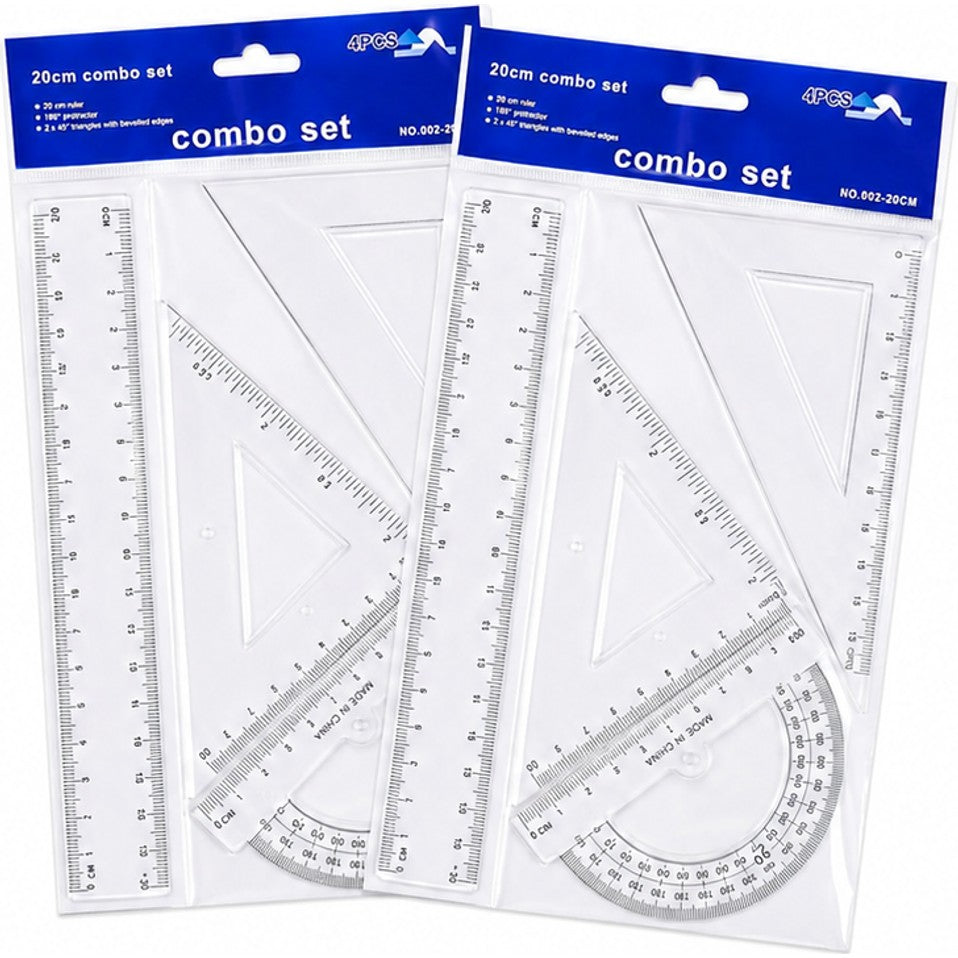 JUEGO GEOM REGLA 20CM