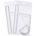 JUEGO GEOM 3.8 CM REGLA 30CM