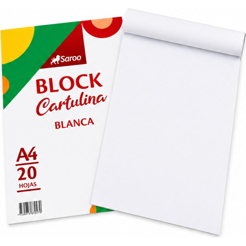 BLOCK CARTULINA A4 COLOR 24 HOJAS