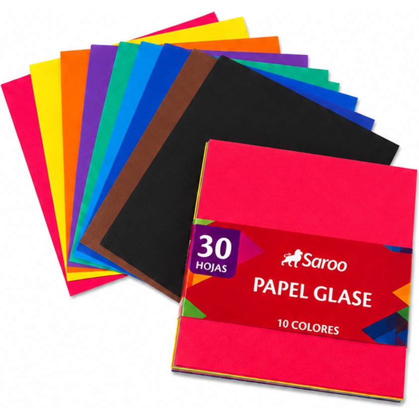 PAPEL GLASE SAROO 30 HOJAS