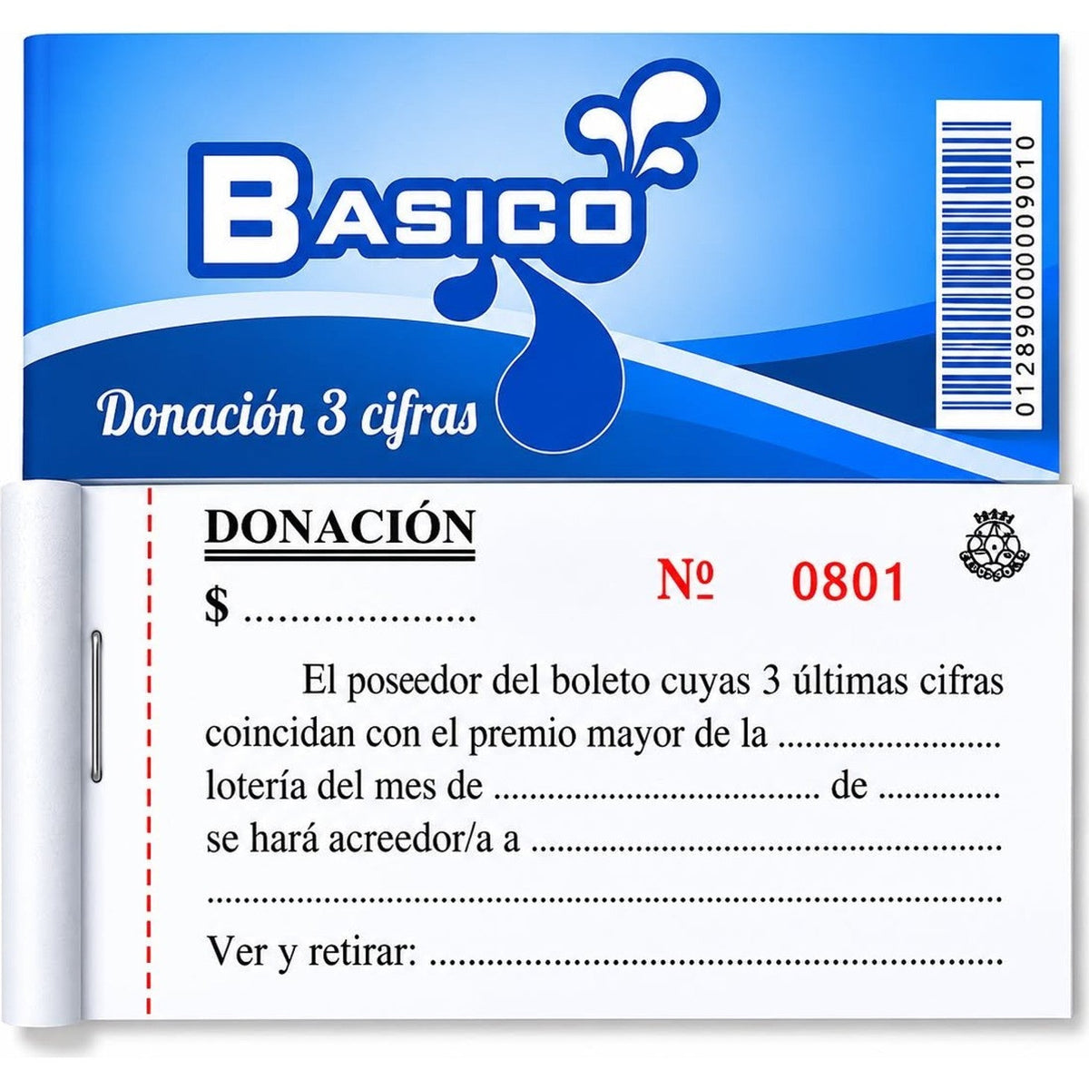 TALONARIO DONACION 3 CIFRAS