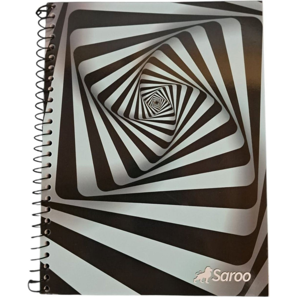 CUADERNO 96 HOJAS SAROO ESPIRAL T/DURA - FUNDA X 8