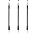 Set de 3 pinceles de caligrafía Fuumuui para acuarela y tinta, mango negro