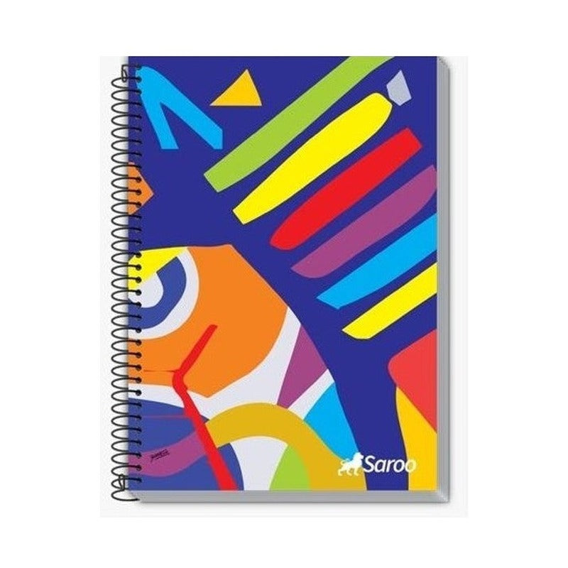 CUADERNOLA 100 HOJAS SUPER T/D SAROO ARTE - FUNDA X 4