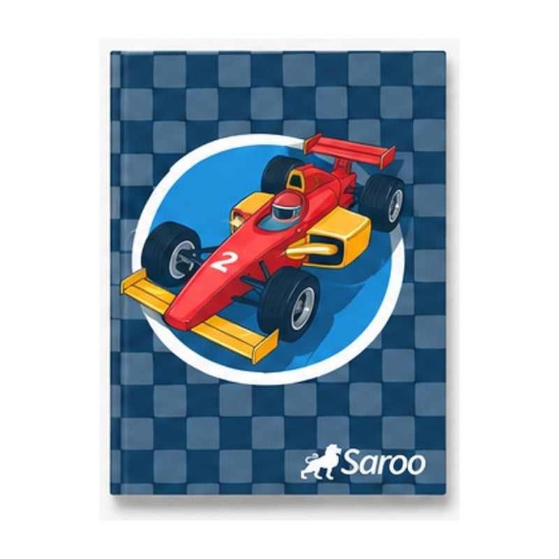 CUADERNO 48 HOJAS SAROO LISOS - FUNDA X 12