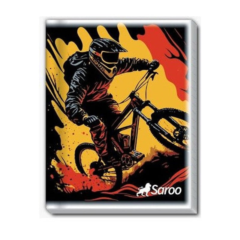 CUADERNO 72 HOJAS SAROO - FUNDA X 10