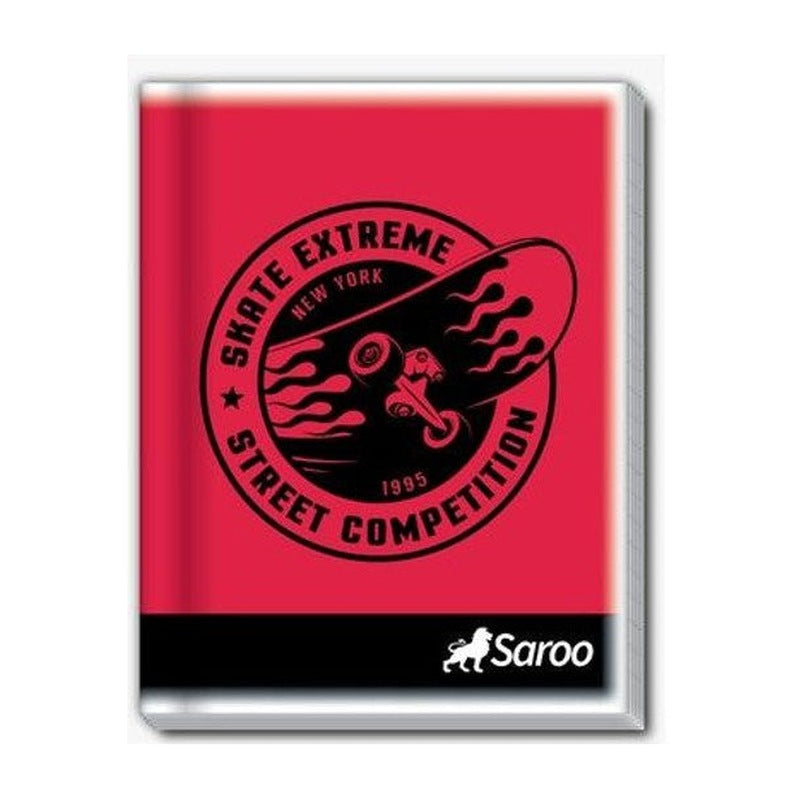 CUADERNO 72 HOJAS SAROO - FUNDA X 10