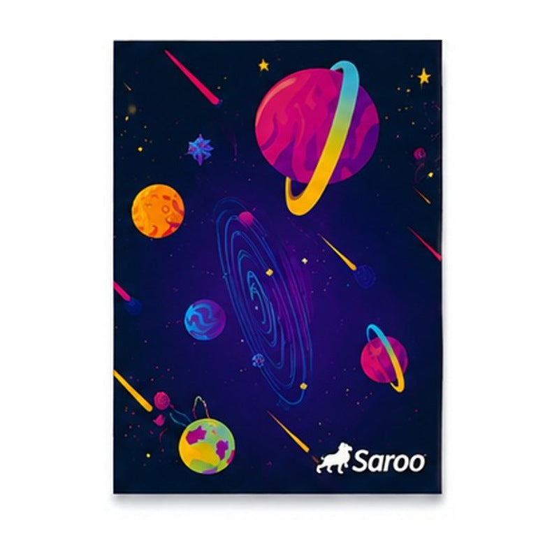 CUADERNO 72 HOJAS SAROO NIÑO - FUNDA X 10