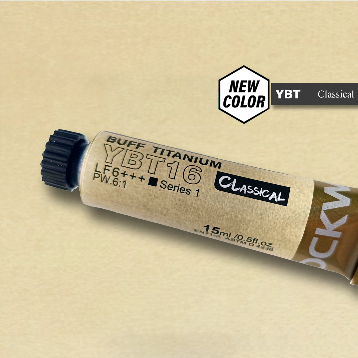 Acuarela Rockwell YBT16 Buff Titanium 15 ml