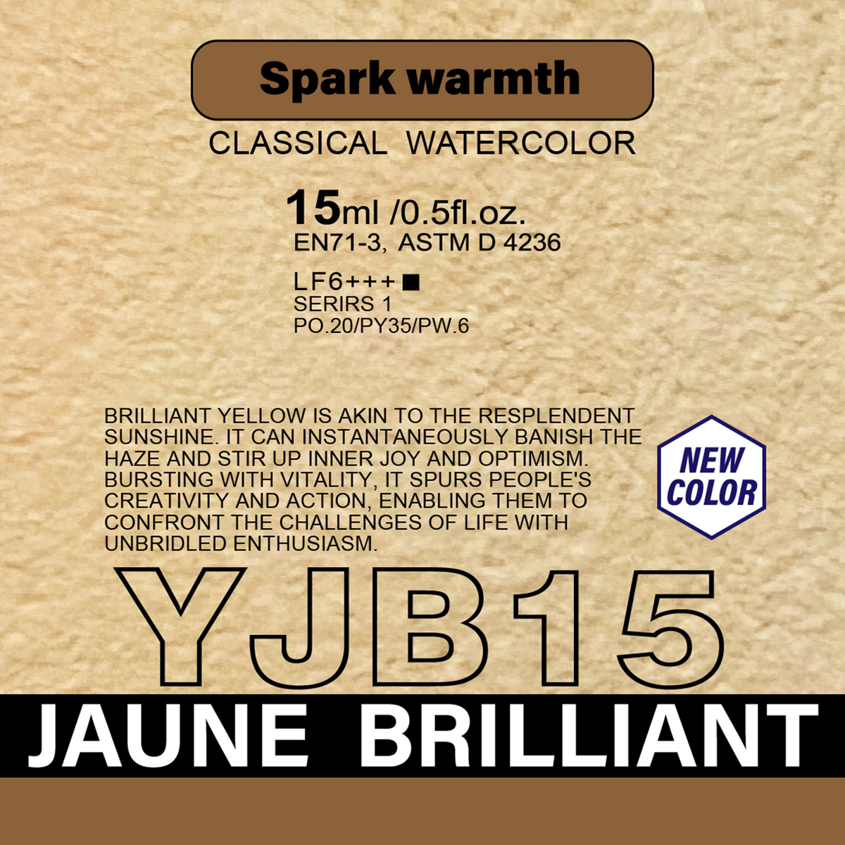Acuarela Rockwell YJB15 Jaune Brilliant 15 ml