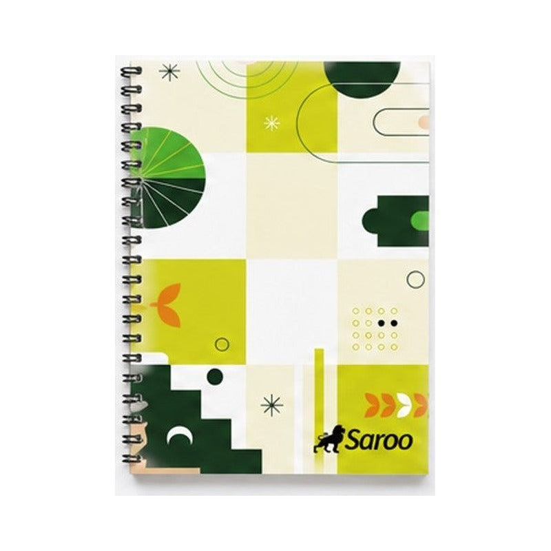 LIBRETA ESPIRAL SAROO 96 HOJAS - FUNDA X 10