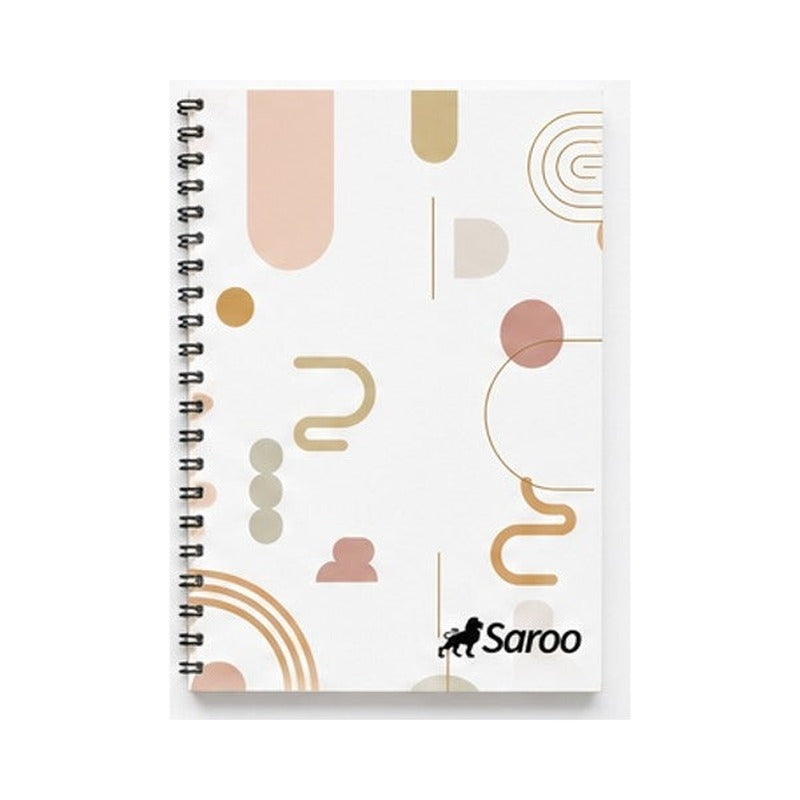 LIBRETA ESPIRAL SAROO 96 HOJAS - FUNDA X 10