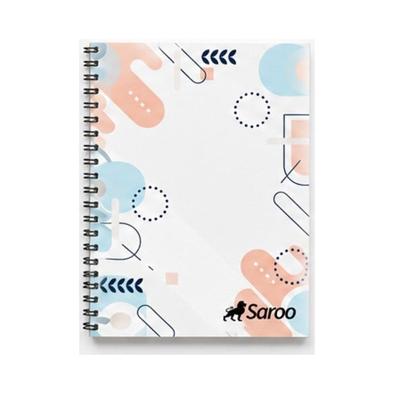 LIBRETA ESPIRAL SAROO 96 HOJAS - FUNDA X 10