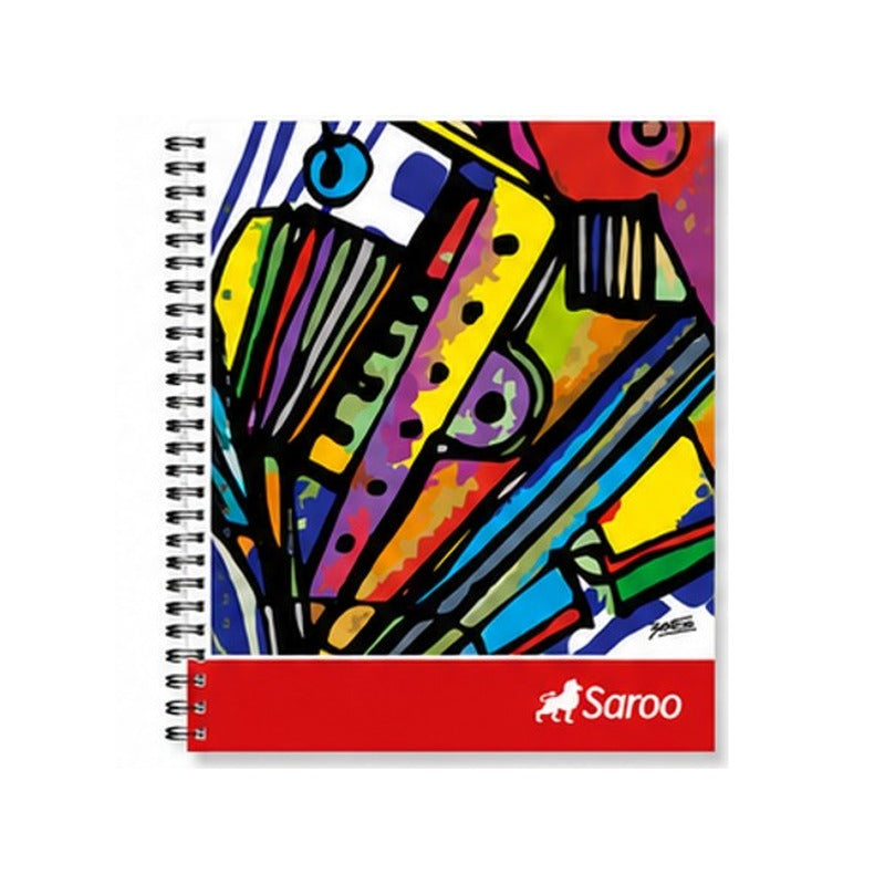 CUADERNOLA 70 HOJAS FLEX SAROO - FUNDA X 5