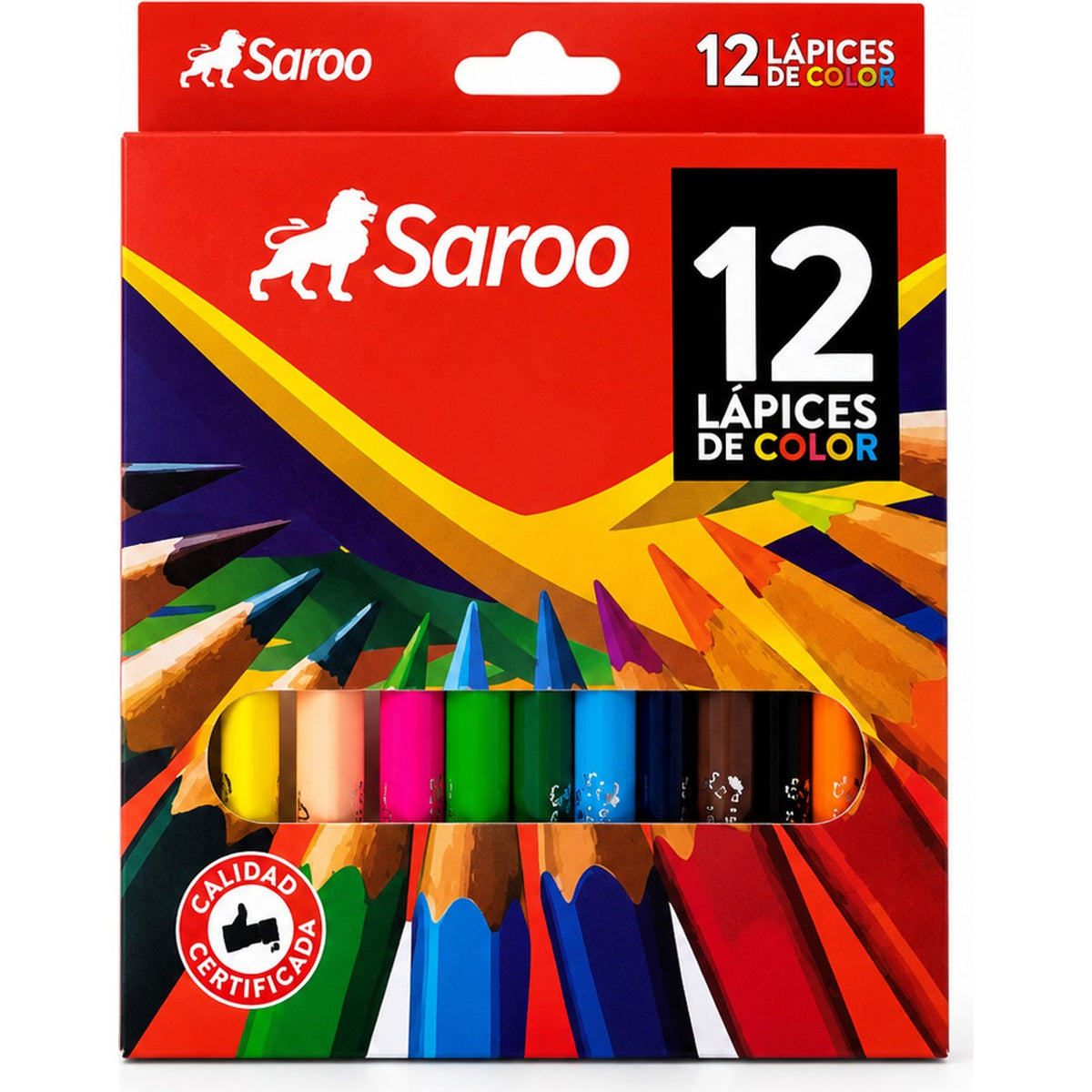 LÁPICES DE COLORES CORTO FACETADOS
