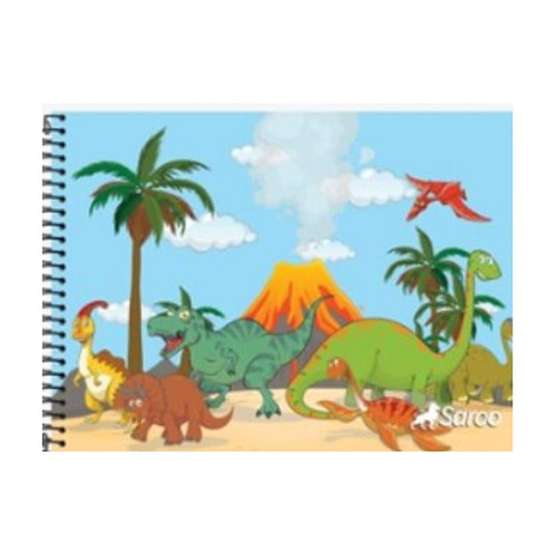 BLOCK DE DIBUJO SAROO 40 HOJAS T/DURA - FUNDA X 5
