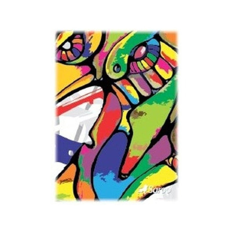 CUADERNOLA 70 HOJAS FLEX SAROO PIEDRAS - FUNDA X 10